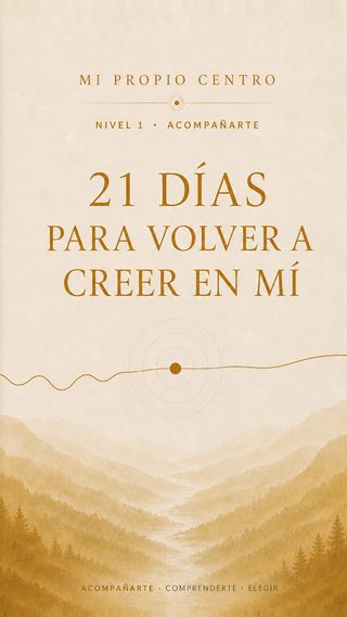 Tapa de 21 Días para Volver a Creer en Mí